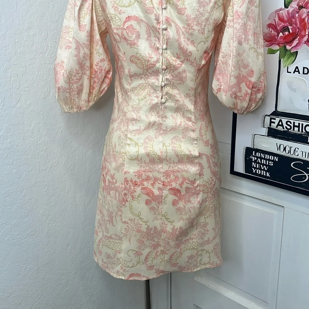 NWT Laura Ashley x Urban Outfitters Floral Mini Dress Size S - Picture 6 of 8